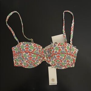 Tory Burch Floral Print Women's Bikini Top